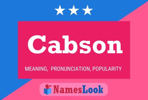 ملصق اسم Cabson