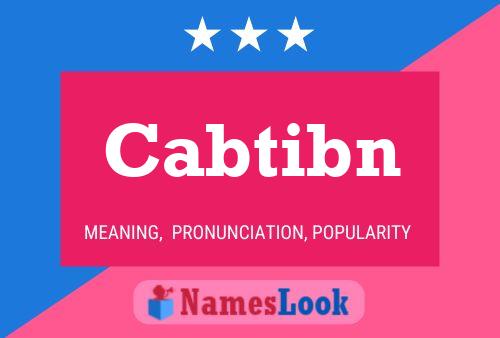 ملصق اسم Cabtibn