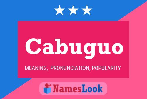 ملصق اسم Cabuguo