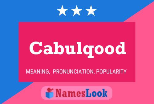 ملصق اسم Cabulqood