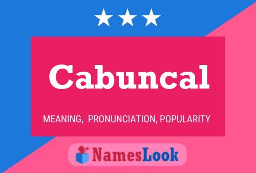 ملصق اسم Cabuncal