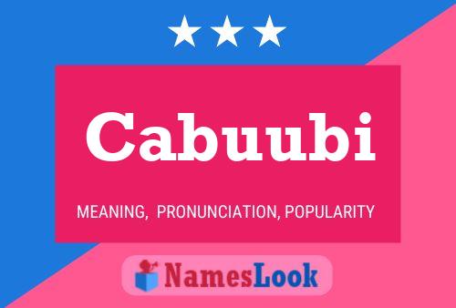 ملصق اسم Cabuubi