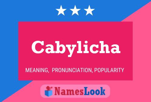 ملصق اسم Cabylicha