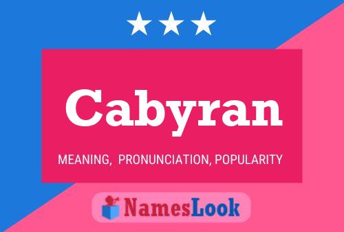 ملصق اسم Cabyran