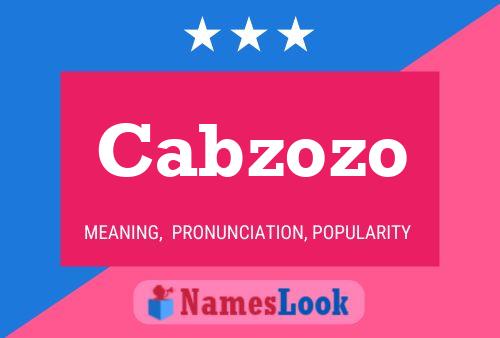 ملصق اسم Cabzozo