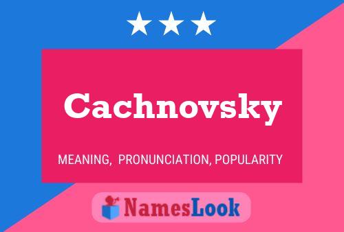 ملصق اسم Cachnovsky