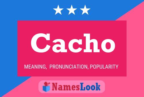 ملصق اسم Cacho