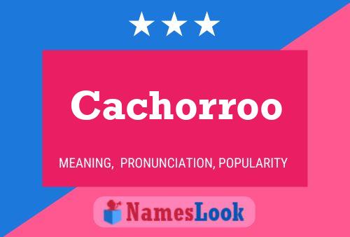 ملصق اسم Cachorroo