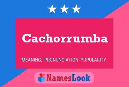 ملصق اسم Cachorrumba