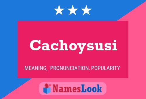 ملصق اسم Cachoysusi