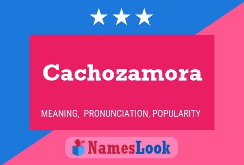 ملصق اسم Cachozamora