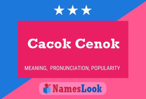 ملصق اسم Cacok Cenok