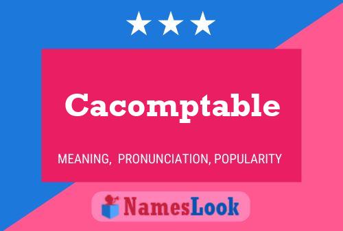 ملصق اسم Cacomptable