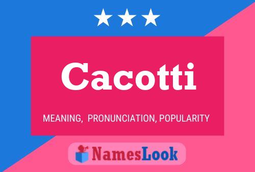 ملصق اسم Cacotti