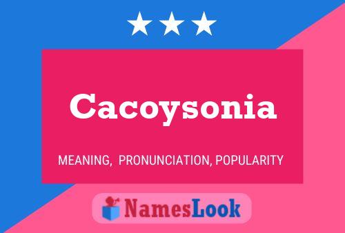 ملصق اسم Cacoysonia