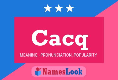 ملصق اسم Cacq