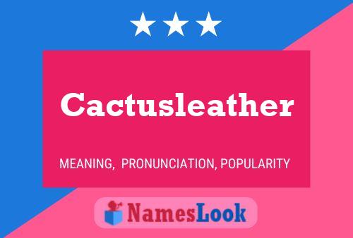 ملصق اسم Cactusleather