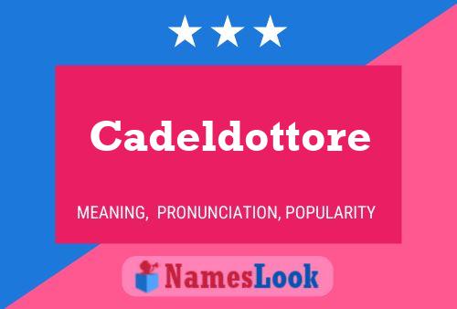 ملصق اسم Cadeldottore