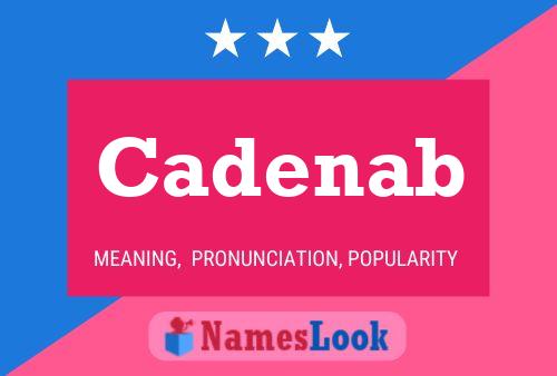 ملصق اسم Cadenab