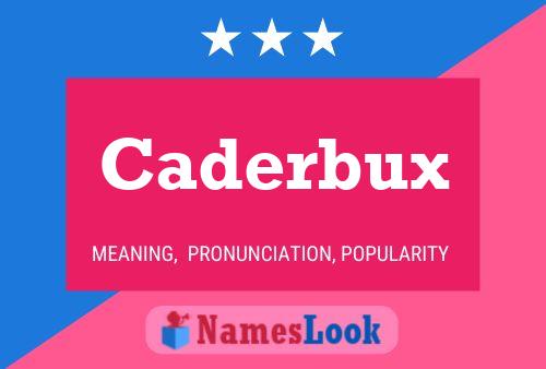 ملصق اسم Caderbux