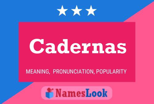 ملصق اسم Cadernas