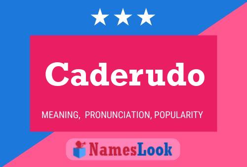 ملصق اسم Caderudo