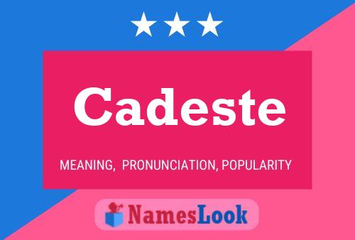 ملصق اسم Cadeste