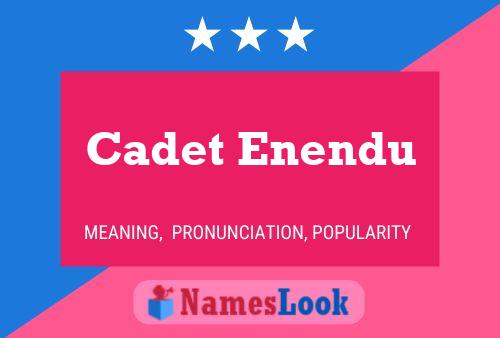 ملصق اسم Cadet Enendu