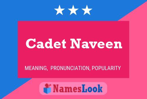 ملصق اسم Cadet Naveen