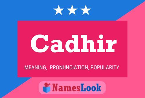 ملصق اسم Cadhir