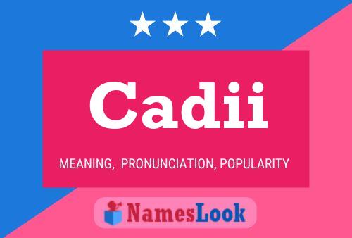 ملصق اسم Cadii