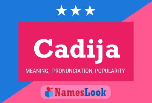 ملصق اسم Cadija