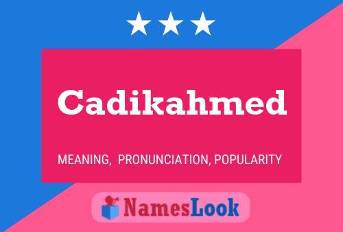 ملصق اسم Cadikahmed