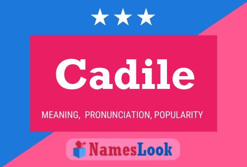 ملصق اسم Cadile