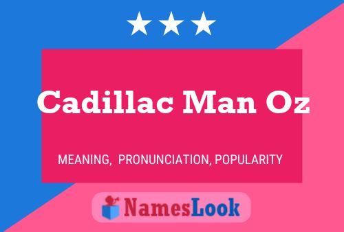 ملصق اسم Cadillac Man Oz