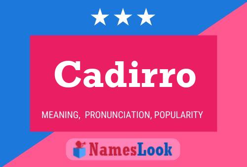 ملصق اسم Cadirro