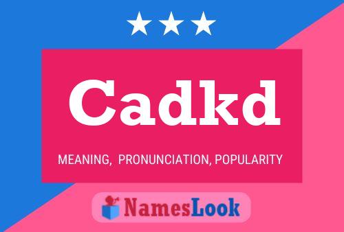 ملصق اسم Cadkd