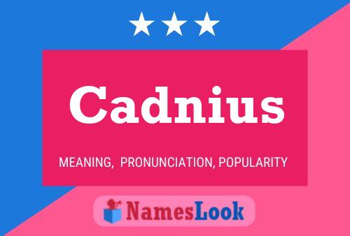 ملصق اسم Cadnius