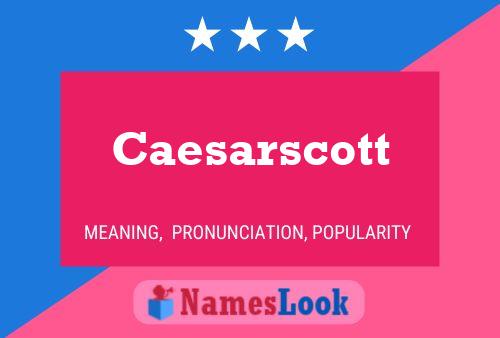 ملصق اسم Caesarscott