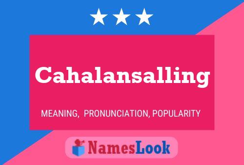 ملصق اسم Cahalansalling