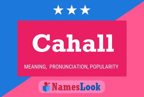 ملصق اسم Cahall