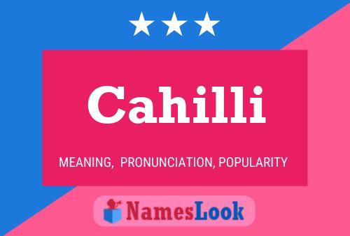 ملصق اسم Cahilli