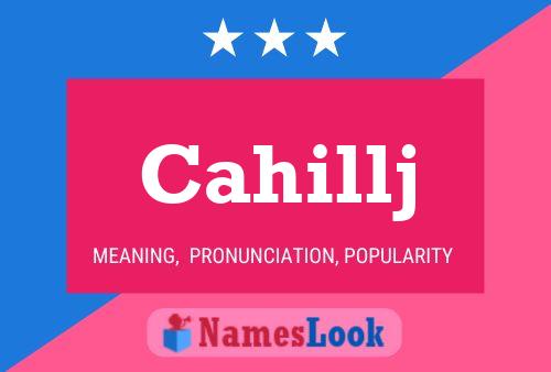 ملصق اسم Cahillj