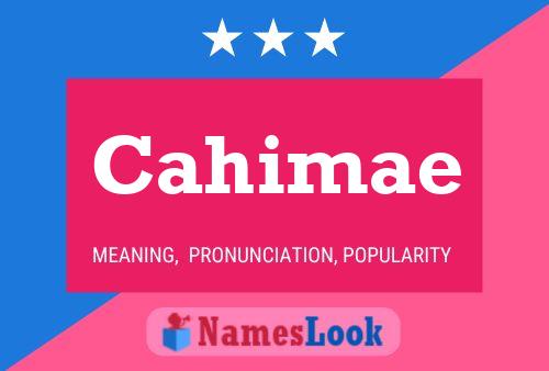 ملصق اسم Cahimae