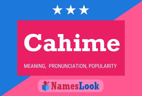 ملصق اسم Cahime