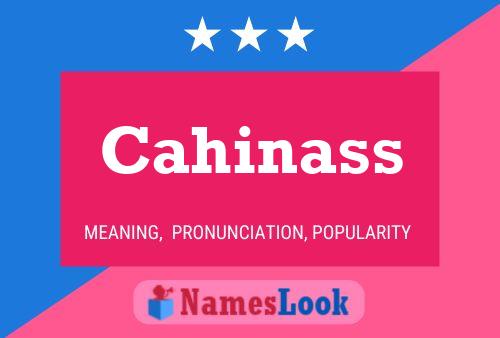 ملصق اسم Cahinass