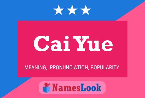 ملصق اسم Cai Yue