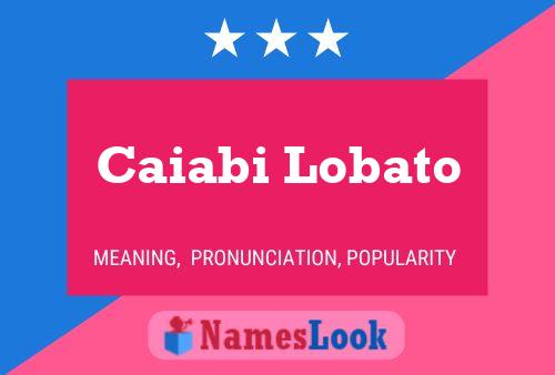 ملصق اسم Caiabi Lobato