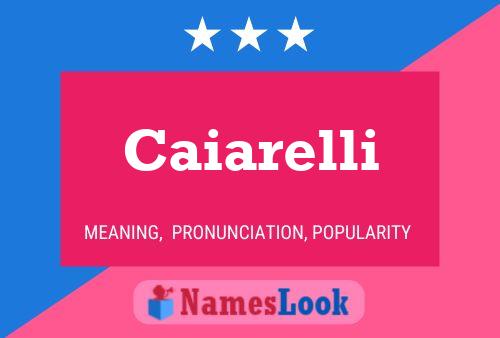 ملصق اسم Caiarelli