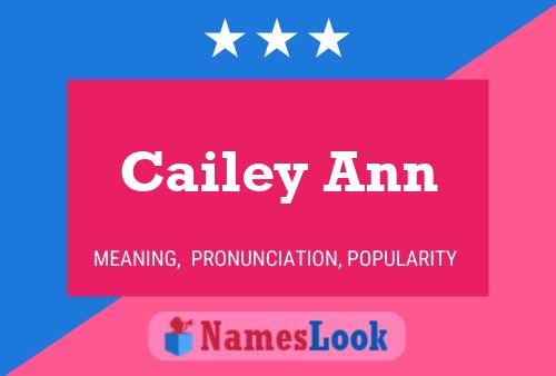 ملصق اسم Cailey Ann